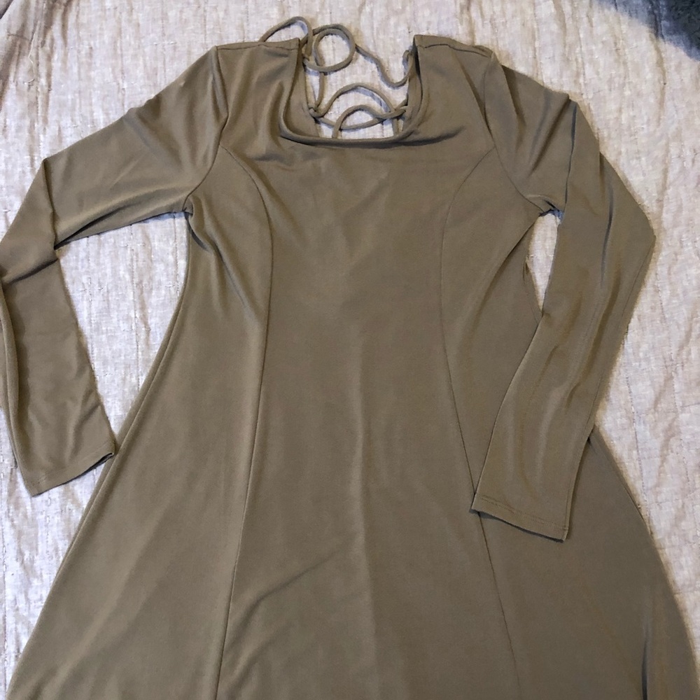 Olive Green Forever 21 Dress, Size L (NWOT)